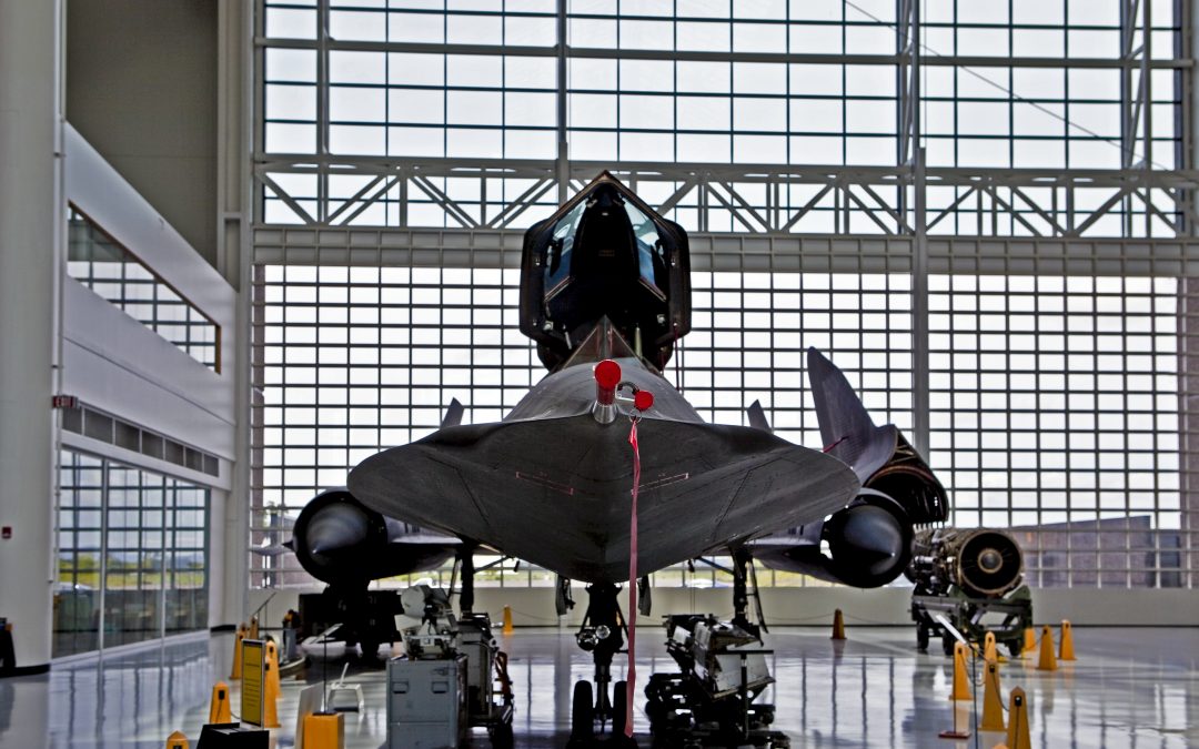 SR-71 Blackbird on Display - Laser marked and welded parts by Laseronics